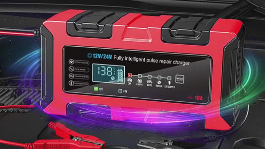 Carregador Inteligente de Bateria para Carros e Motos